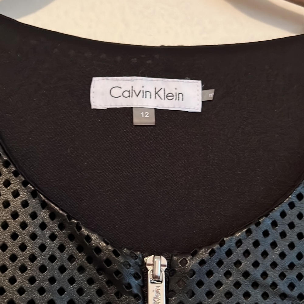 Calvin Klein faux leather dress size 12 - Picture 2 of 9
